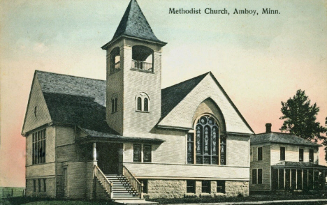 Methodist Church, Amboy Minnesota, 1910's