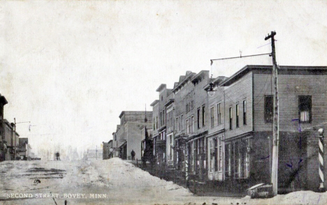 Second Street Bovey Minnesota, 1910's