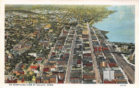 Aerial view, Duluth Minnesota, 1930