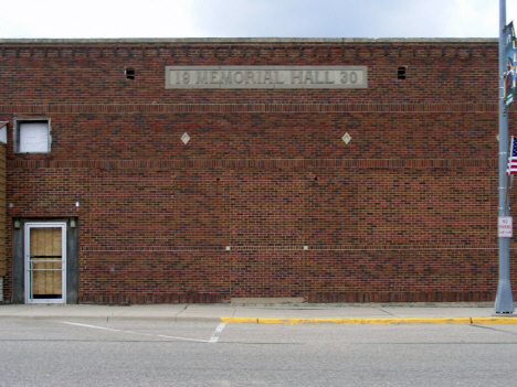 Former Memorial Hall, Fulda Minnesota, 2014