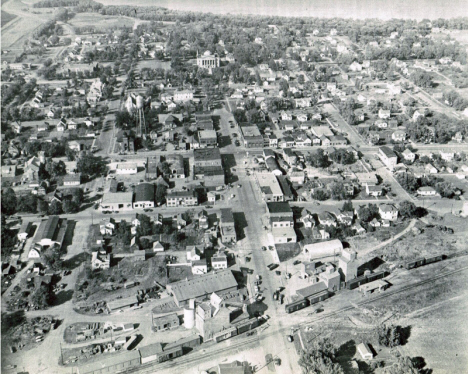 Aerial view, Gaylord Minnesota, 1953