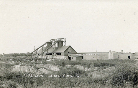 Lime Kiln, Le Roy Minnesota, 1917