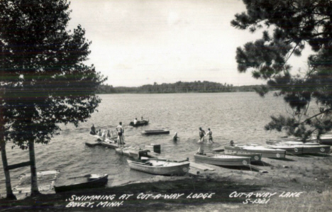 Cut-A-Way Lake, Bovey Minnesota, 1950's