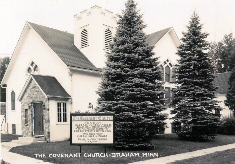 Covenant Church, Braham Minnesota, 1950's