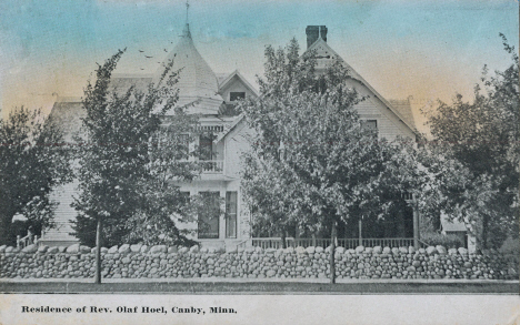 Residence of Reverend Olaf Hoel, Canby Minnesota, 1913