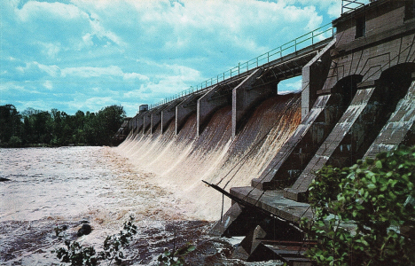 Thomson Dam near Jay Cooke State Park, Carlton Minnesota. 1960's