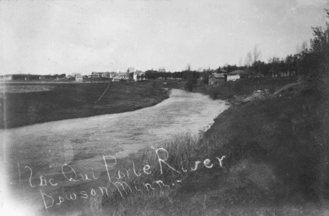Lac qui Parle River, Dawson Minnesota, 1912