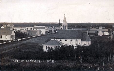 View of Lancaster Minnesota, 1910's