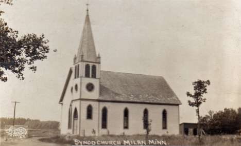 Synod Church, Milan Minnesota, 1910's