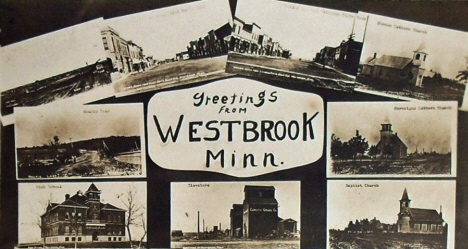 Multiple scenes, Westbrook Minnesota, 1910's