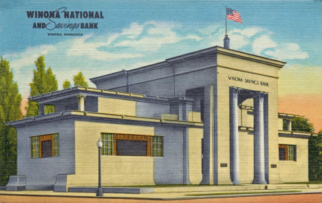 Winona National and Savings Bank, Winona Minnesota, 1945