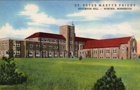 St. Peter Martyr Priory at Stockton Hill, Winona Minnesota, 1940's