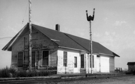 Railroad Depot, Donaldson Minnesota, 1960's?