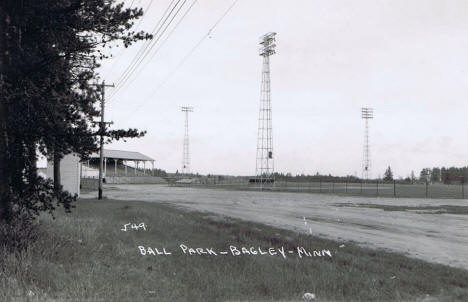 Ball Park, Bagley Minnesota, 1950's