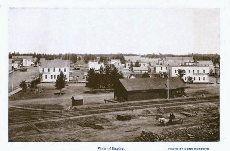 View of Bagley Minnesota, 1908