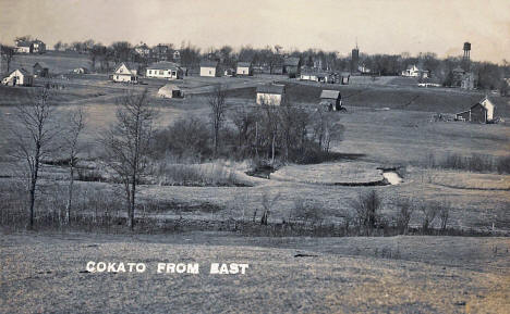 Cokato Minnesota from the east, 1912