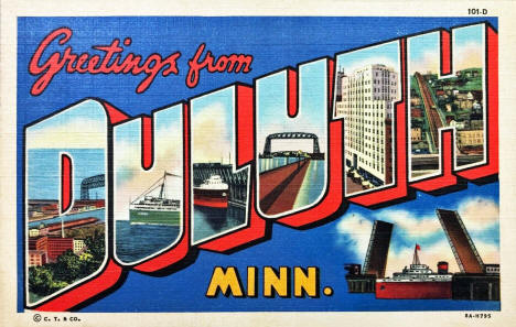 Greetings from Duluth Minnesota, 1938