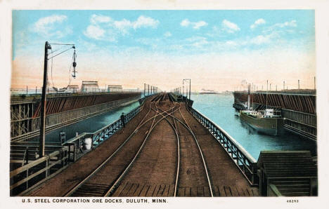 US Steel Ore Docks, Duluth Minnesota, 1930's