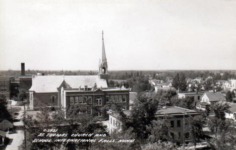 St. Thomas Church and School, International Falls Minnesota, 1940's
