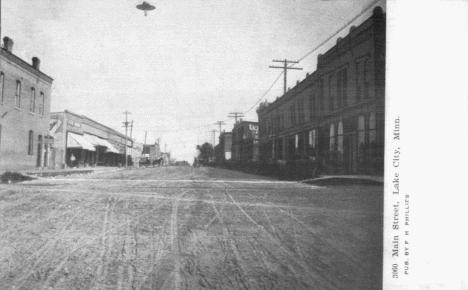 Main Street, Lake City Minnesota, 1908