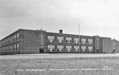 Holy Redeemer Catholic School, Marshall Minnesota, 1958