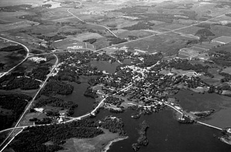 Aerial view, New London Minnesota, 1969
