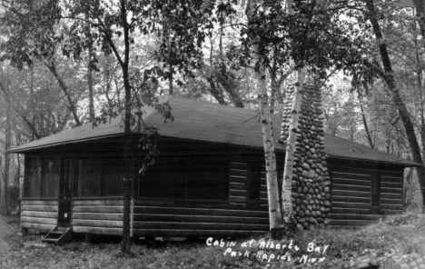 Cabin at Alberts Bay, Park Rapids Minnesota. 1936