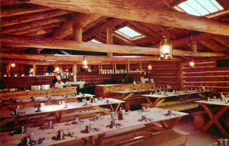 Restaurant at Rapid River Logging Camp, Park Rapids Minnesota, 1959