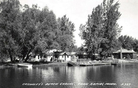 Crowley's Beach Cabins, Park Rapids Minnesota, 1954