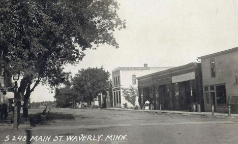 Main Street, Waverly Minnesota, 1910's