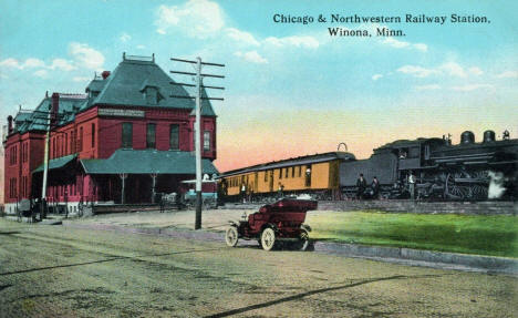 Chicago and Northwestern Railway Station, Winona Minnesota, 1912