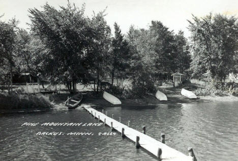 Pine Mountain Lake, Backus Minnesota, 1940's