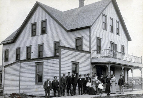 The Tremont Hotel, at Main St. N. and 4th St. SW., in Braham Minnesota, 1900