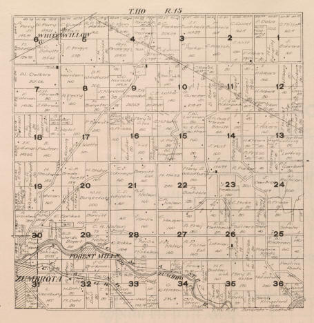 Plat Map, Zumbrota Township in Goodhue County, Minnesota, 1916