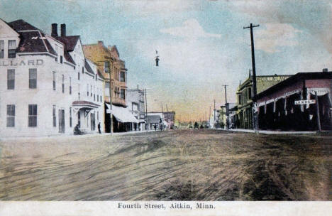 Fourth Street, Aitkin Minnesota, 1908