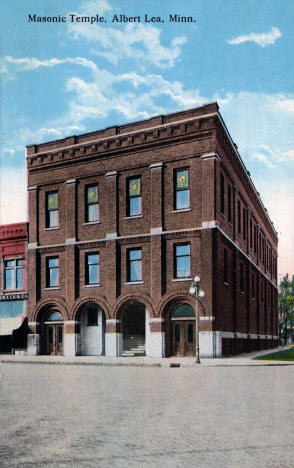 Masonic Temple, Albert Lea, Minnesota, 1910s