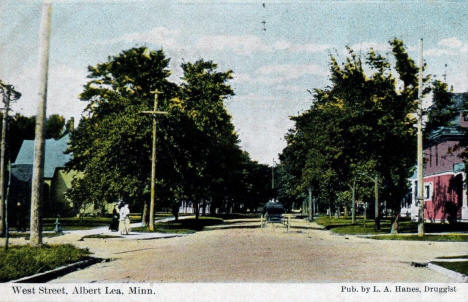 West Street, Albert Lea, Minnesota, 1910s