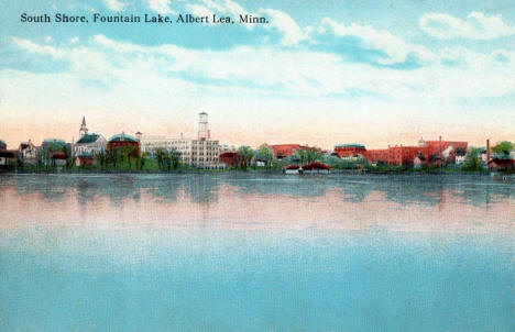 South Shore, Fountain Lake, Albert Lea, Minnesota, 1923