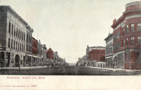 Broadway, Albert Lea, Minnesota, 1907