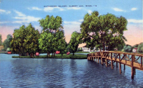 Katherine Island, Fountain Lake, Albert Lea, Minnesota, 1940s