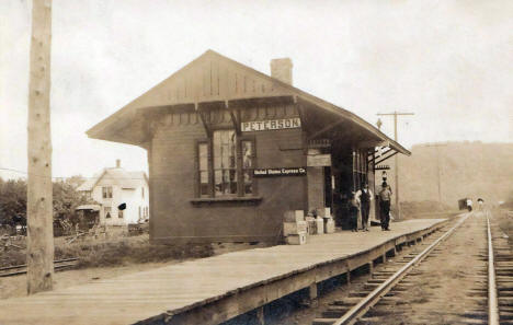 Chicago, Milwaukee & St. Paul Depot, Peterson, Minnesota, 1908