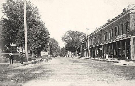 Street scene, Preston, Minnesota, 1910s