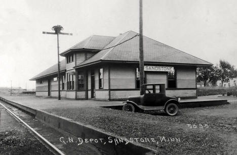 Great Northern Depot, Sandstone Minnesota, 1920s