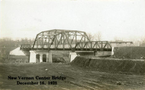 New bridge, Vernon Center, Minnesota, 1928