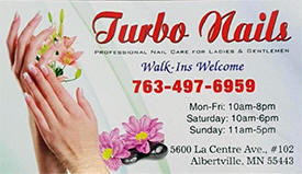 Turbo Nails, Albertville, Minnesota
