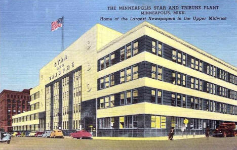 Minneapolis Star and Tribune Building, Minneapolis Minnesota, 1940's