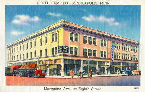 Hotel Camfield, 8th and Marquette, Minneapolis, Minnesota, 1930s
