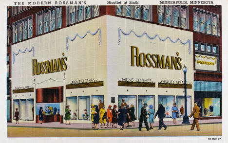 Rossman's Clothing Store, Minneapolis, Minnesota, 1941
