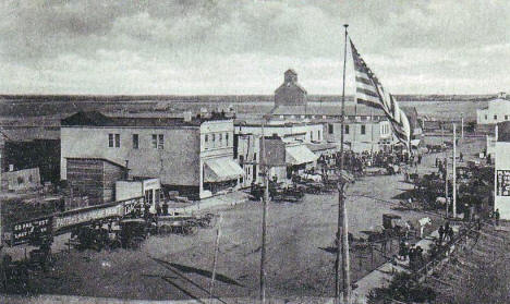Main Street, Parkers Prairie Minnesota, 1910