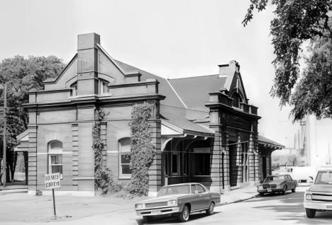 Milwaukee Road Railroad Station, Red Wing Minnesota, 1974
